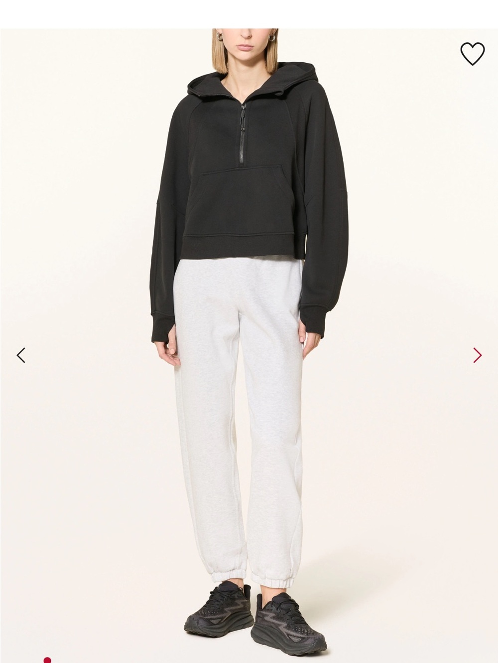 Lululemon Scuba Black Half-Zip Pullover Sweatshirt